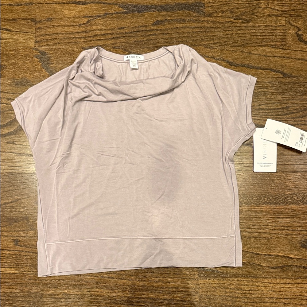 Athleta Light Purple Short Sleeve Top
